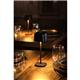 Olympia Lucca Table Lamp Squared Dome Black 200mm