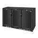 Polar G-series 850mm Triple Door Back Bar Cooler Solid Door 320 Ltr