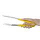 Hygiplas Colour Coded Yellow Serving Tongs 300mm