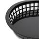 Olympia Oval Polypropylene Food Basket Black (6 Pack)