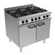 Falcon 6 Burner Dominator Plus Oven Range G3101 Propane Gas with Feet