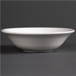 Olympia Linear Oatmeal Bowls White 150mm (12 pack)