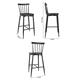 Bolero Windsor Aluminium Black High Stools (2 Pack)