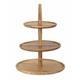 Olympia Acacia 3-Tier Stand 305(Ø) x 395(H)mm