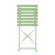 Bolero Perth Light Green Pavement Style Steel Folding Chairs (2 pack)