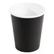 Fiesta Recyclable Coffee Cups Single Wall Black 225ml / 8oz (1000 Pack)