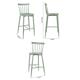 Bolero Windsor Aluminium Green High Stools (2 Pack)