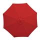 Bolero Round Parasol 2.5m Diameter Red