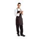 Chef Works Two Patch Pocket Bib Apron Black