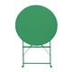 Bolero Perth Forest Green Pavement Style Round Table 600mm