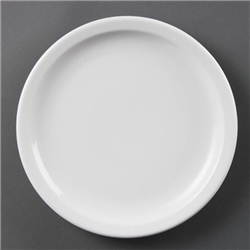 Olympia Whiteware Narrow Rimmed Plates 230mm (12 pack)