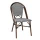 Bolero Parisian Style PE Rattan Chair Black Dot Mix (2 Pack)