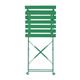 Bolero Perth Forest Green Pavement Style Steel Folding Chairs (2 Pack)