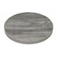 Bolero Pre-Drilled Round Melamine Table Top Ash Grey 600mm