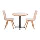 Fameg Wooden Flow Bentwood Beech Side Chairs (2 Pack)
