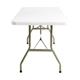 Bolero PE Rectangular Folding Table White 6ft (Single)