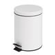Bolero White Pedal Bin 5Ltr