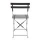 Bolero Perth Black Pavement Style Steel Folding Chairs (2 Pack)
