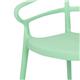 Bolero Mateo Café Chairs Mint Green (2 pack)