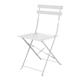 Bolero Perth Grey Pavement Style Steel Folding Chairs (2 Pack)