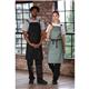 Southside Linen Blend Bib Apron Forest Green