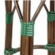 Bolero Parisian Style PE Rattan Bar Stools Green Dot Mix (2 Pack)