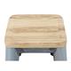 Bolero Bistro High Stools with Wooden Seat Pad Galvanised Steel (4 pack)