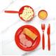 Olympia Kristallon Polypropylene Spoons Red (12 Pack)
