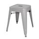 Bolero Bistro Galvanised Steel Low Stool (4 pack)