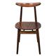 Fameg Walnut Cowhorn Side Chair (2 pack)