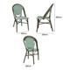 Bolero Parisian Style PE Rattan Chair Green Dot Mix (2 Pack)