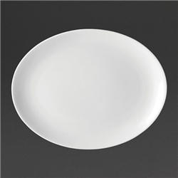 Utopia Pure White Oval Plates 250mm (24 pack)