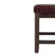 Bolero Dale Low Stools Claret Tartan (2 pack)