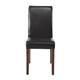Bolero Faux Leather Dining Chair Black (2 pack)