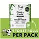 Cheeky Panda 3-Ply Toilet Tissue 5x 9 Rolls (Pack of 45) PFTOILT9X5