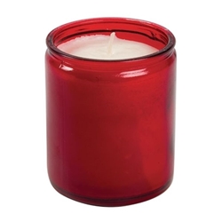 Bolsius Star Light Red Glass Candle Jars (8 pack)