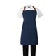 Southside Short Length Bib Apron Denim Blue with Tan Ties