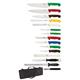 Hygiplas 15-Piece Knife Set with Carry Case