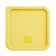Hygiplas Square Food Storage Container Lid Yellow Medium