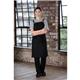 Southside Linen Blend Bib Apron Black