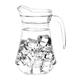 Olympia Glass Jugs 1Ltr (6 Pack)