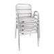 Bolero Aluminium Stacking Chairs Arched Arms (4 Pack)