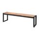 Bolero Acacia Wood and Steel Industrial Benches 1600mm (2 pack)