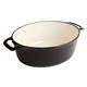 Vogue Black Oval Casserole Dish 6Ltr