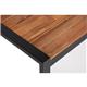 Bolero Acacia Wood and Steel Rectangular Industrial Table 1800mm