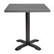 Bolero Aluminium Square Table Top Dark Grey 700mm