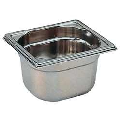 Matfer Bourgeat Stainless Steel 1/6 Gastronorm Tray 150mm