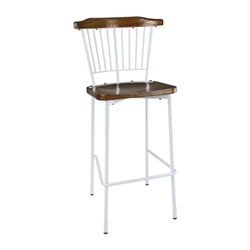 Bolero Scandi High Stools White (2 pack)