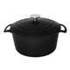 Vogue Black Round Casserole Dish 4Ltr