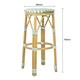 Bolero Parisian Style PE Rattan Bar Stools Light Green (2 Pack)